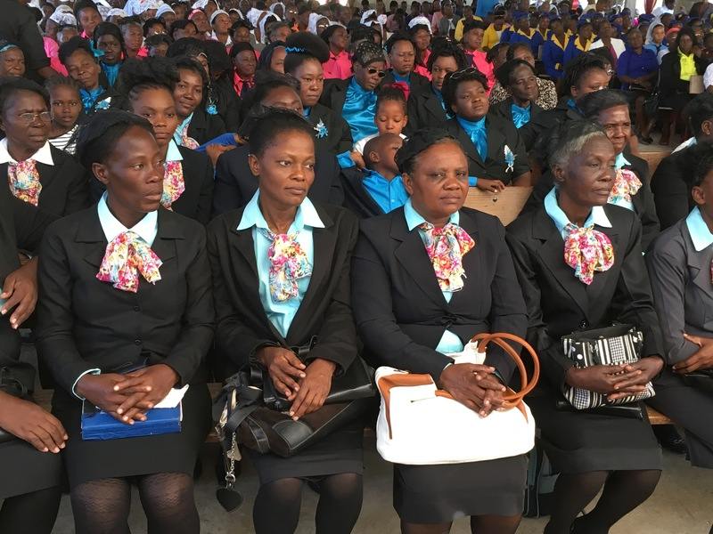 A group of Haitian women at a conference