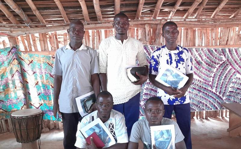 A group of students in the tranining center